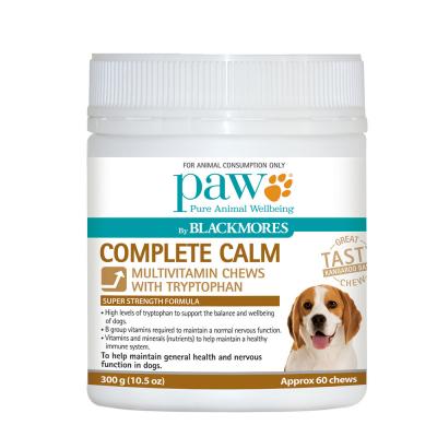 PAW By Blackmores Complete Calm (For Dogs approx 60 Chews) 300g